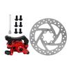 140mm Brake Disc Caliper Kit 6‑Hole Aluminum Alloy Wear Resistance for Electric Scooter