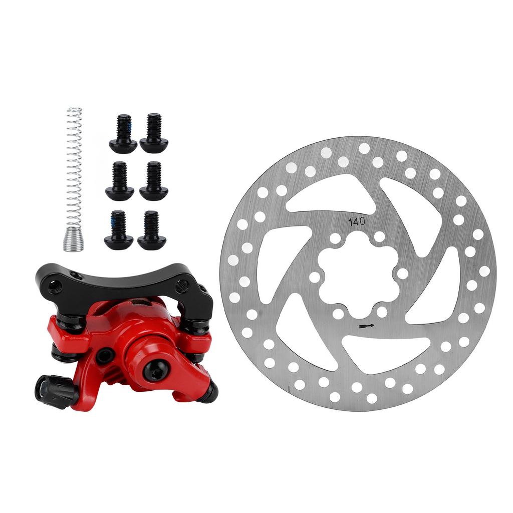 140mm Brake Disc Caliper Kit 6‑Hole Aluminum Alloy Wear Resistance for Electric Scooter