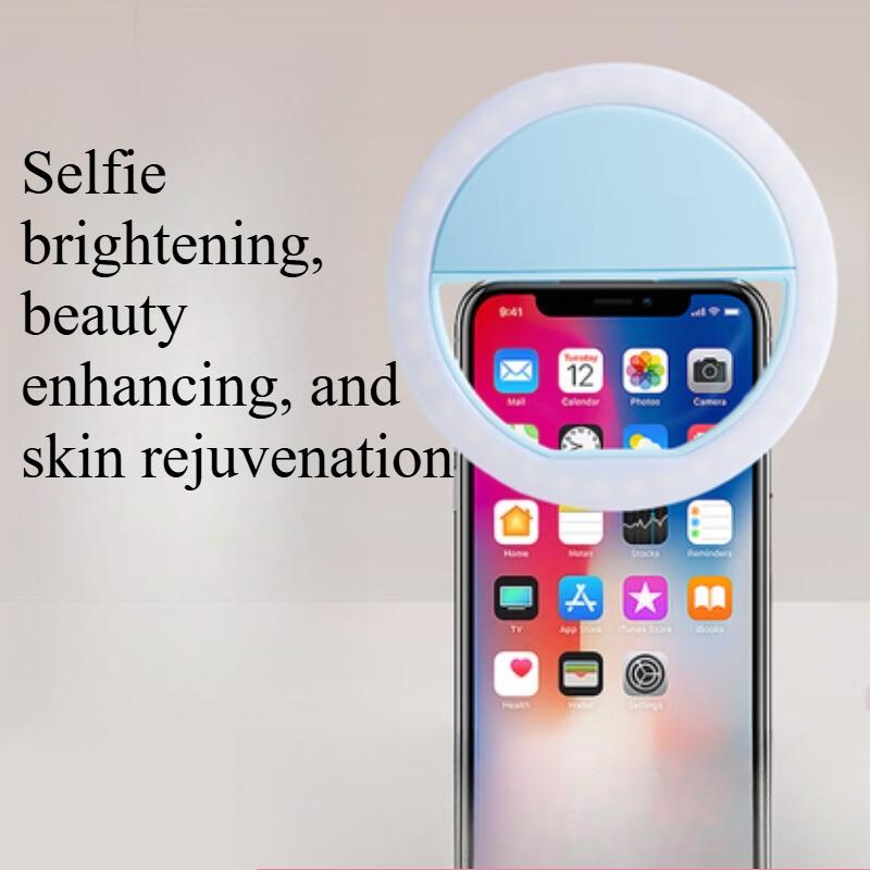 Portable Mobile Phone Clip Fill Light for Lighting Taking Photos Beautifying LED Mini Fill Light Night Light for Selfie Video