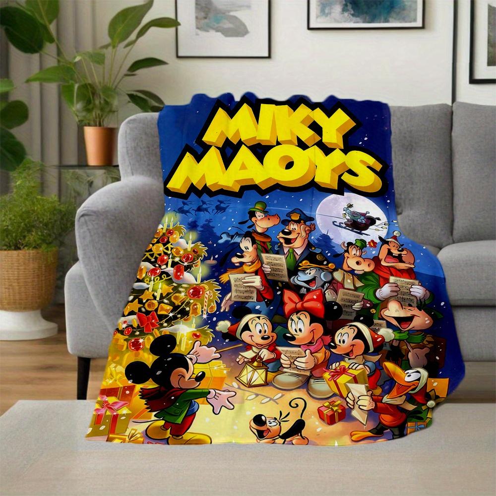 1 ks, Vánoční deka Mickey & přátelé Roztomilá filmová postavička přehozová deka, Obývací pokoj, Cestování, Kempování, Autodeky