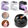 Portable Nail Dryer UV LED Gel Polishing Lamp and Stuck Drill Glue Set Household & Salon Nail Art Tools Nails Curing Accessories