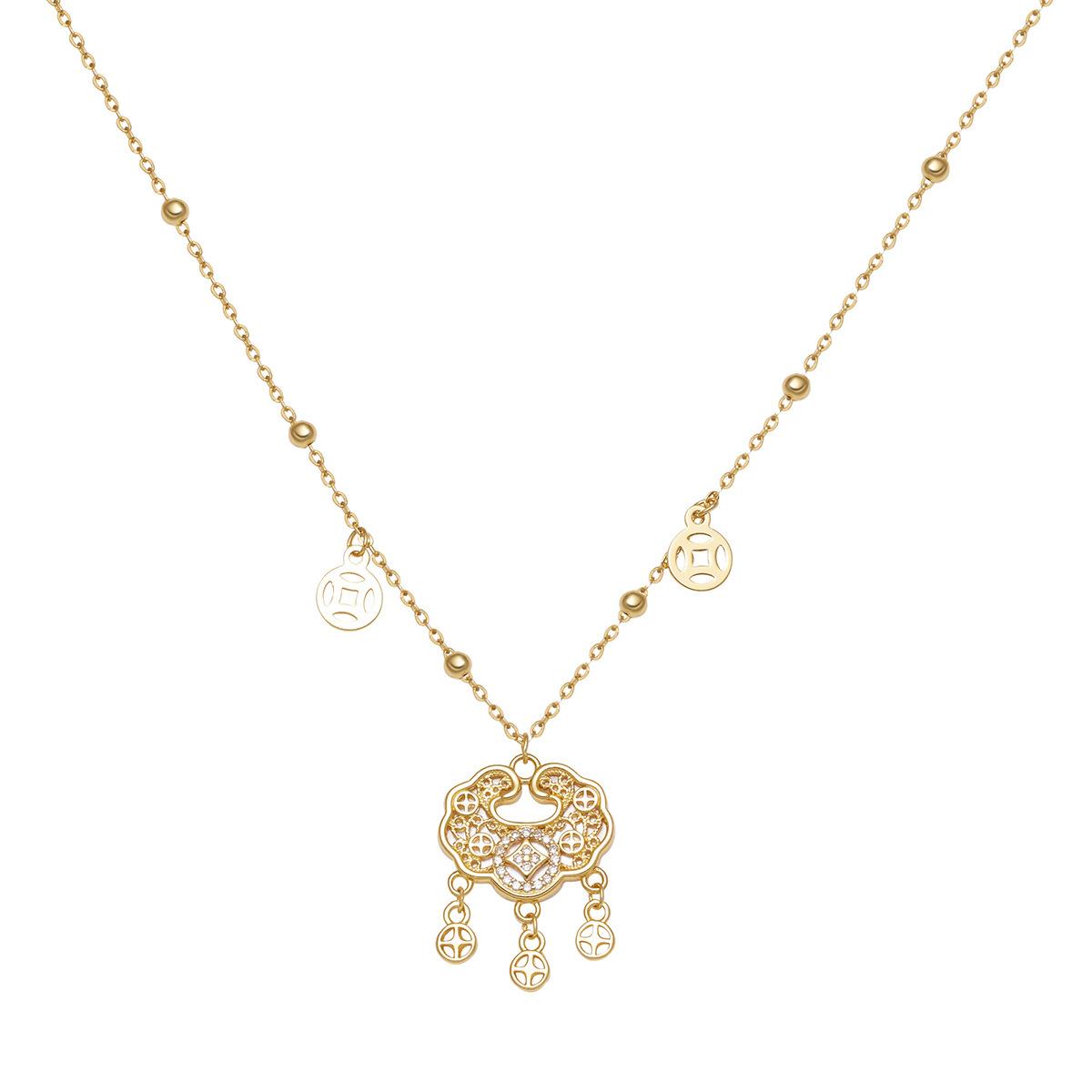 

Серебряное ожерелье с замком безопасности S925 пробы с женской счастливой долгой жизнью, цепочка на ключицу в стиле суда 925 Silver