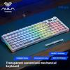 Aula F98PRO Transparent Wireless Mechanical Keyboard Bluetooth 2.4G Hot Swappable RGB Backlit Custom E-sports Gaming Keyboard