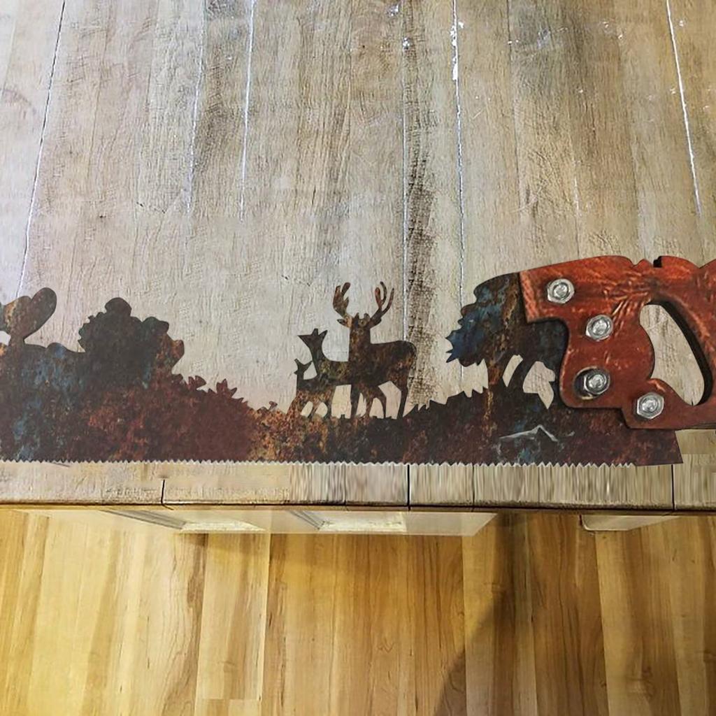 Father's Day Unique Gift Metal Art Tree Wall Decor Rustic Look Hanging Ornament