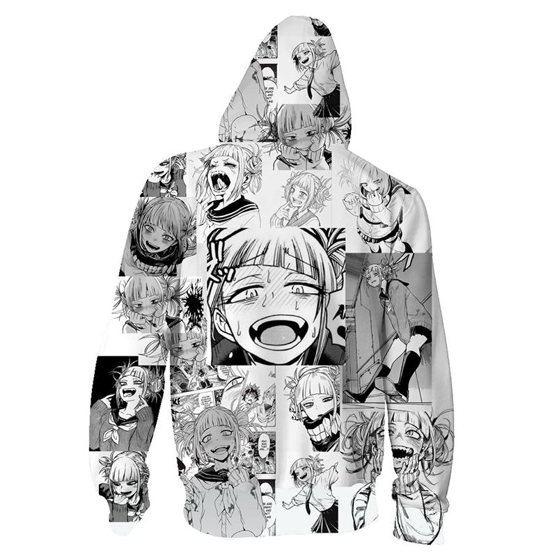 Anime Himiko Toga Unisex Hoodie Sweatshirt Jacket Cosplay Coat