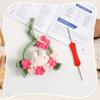 Creative Rabbit Fur Yarn Knitting Car Pendant Exquisite Girl's Car Rearview Mirror Hanging Ornament Flower Car Hanging Material Pack