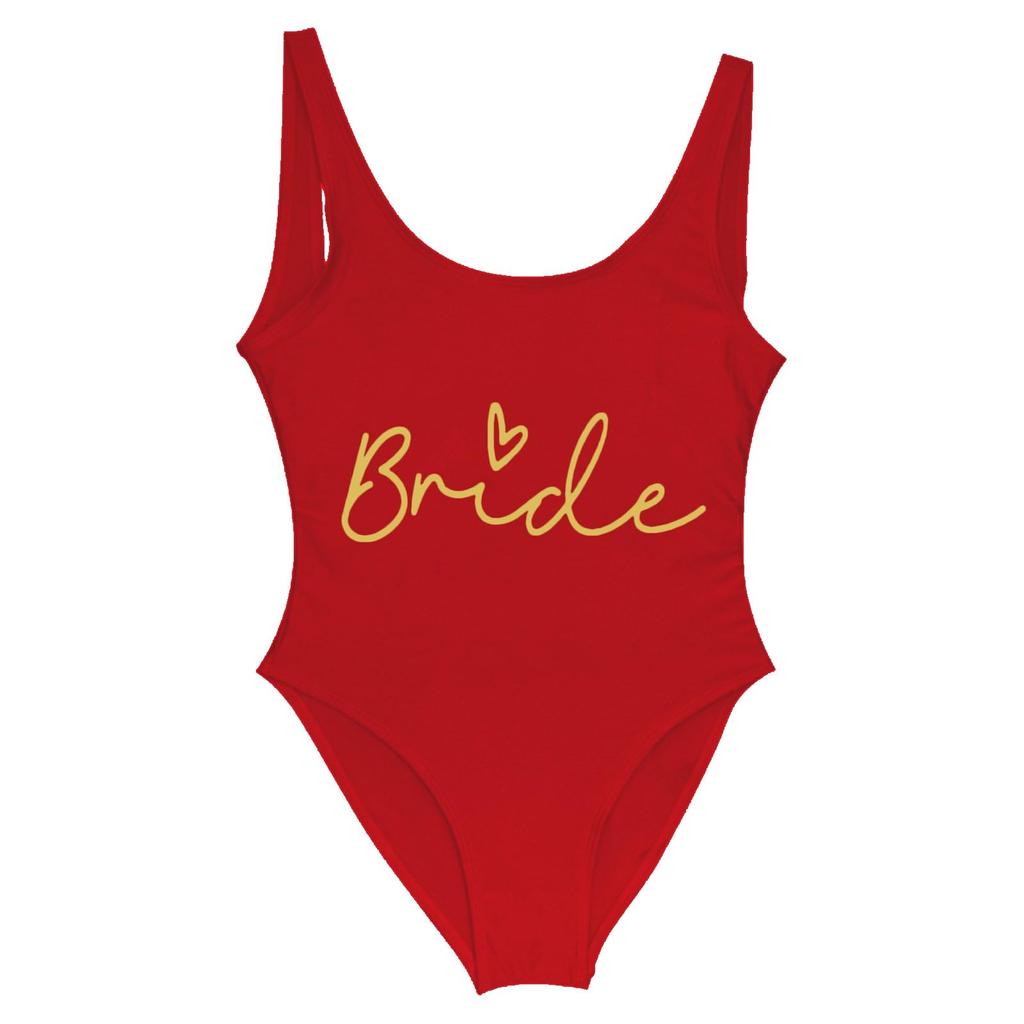 Women's Swimwear Team Bikini Bride Bachelorette Party Bachelorette Party Swimsuit Swimwear Swimwear Cotton Women Bikini Sea