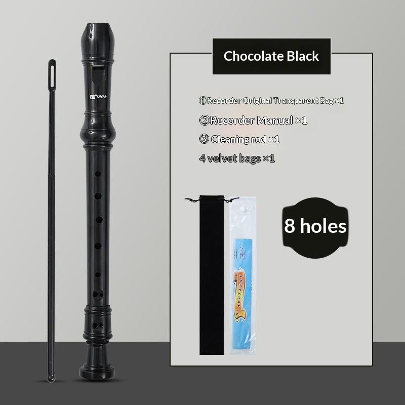 Professional Eight Hole Treble Long Flute Soprano Recorder Clarinet Food Grade Abs Non-Toxic Recorder Flute Instruments