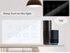 Zigbee 8-Way Smart Touch Panel Switch for Hotel Room Lights - Alexa Compatible Remote Wireless Control
