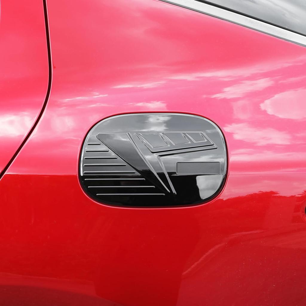 YOUTOOCAR Carbon Fiber Pattern Gas Cap Cover Compatible with Kia Stinger 2018-2023 Accessories