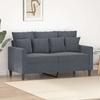 Vidaxl 2-Seater Sofa, Dark Grey, 120 Cm, Upholstered In Velvet