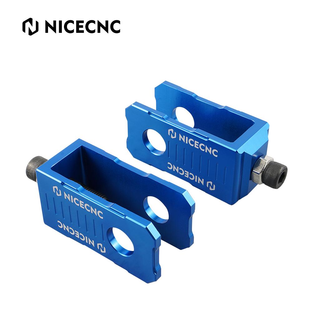 NICECNC For Yamaha YZ80 YZ 80 1993-2001 YZ85 YZ 85 2002-2018 2017 2016 2015 Motorcycle Rear Chain Adjuster Axle Block Aluminum