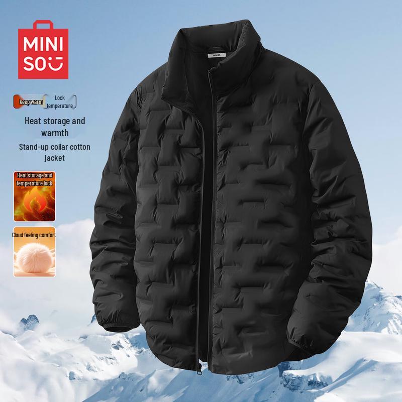 MINISO Men's 2025 Winter Stand Collar Padded Jacket