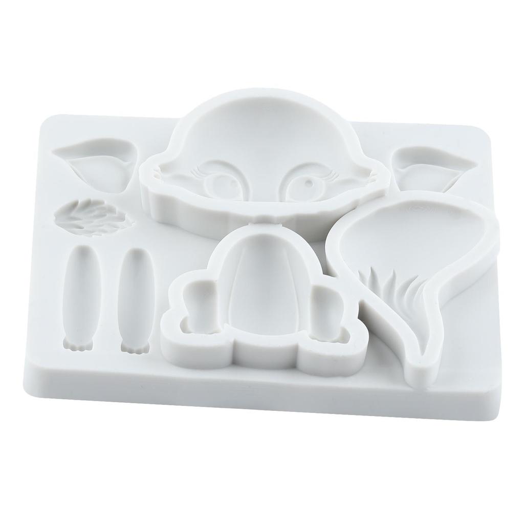 Woodland Animal Silicone Mold Fox Fondant Molds Cake Decorating Tools Theme Cake Dessert Decorated Chocolate Candy Mold