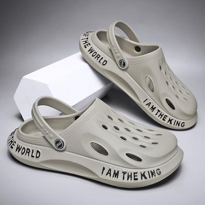 Zuecos de EVA para hombre, zuecos ligeros, sandalias de playa para hombre, zuecos para hombre, mulas para el hogar, jardín, exterior, zapatillas planas de playa para hombre, talla 39-48