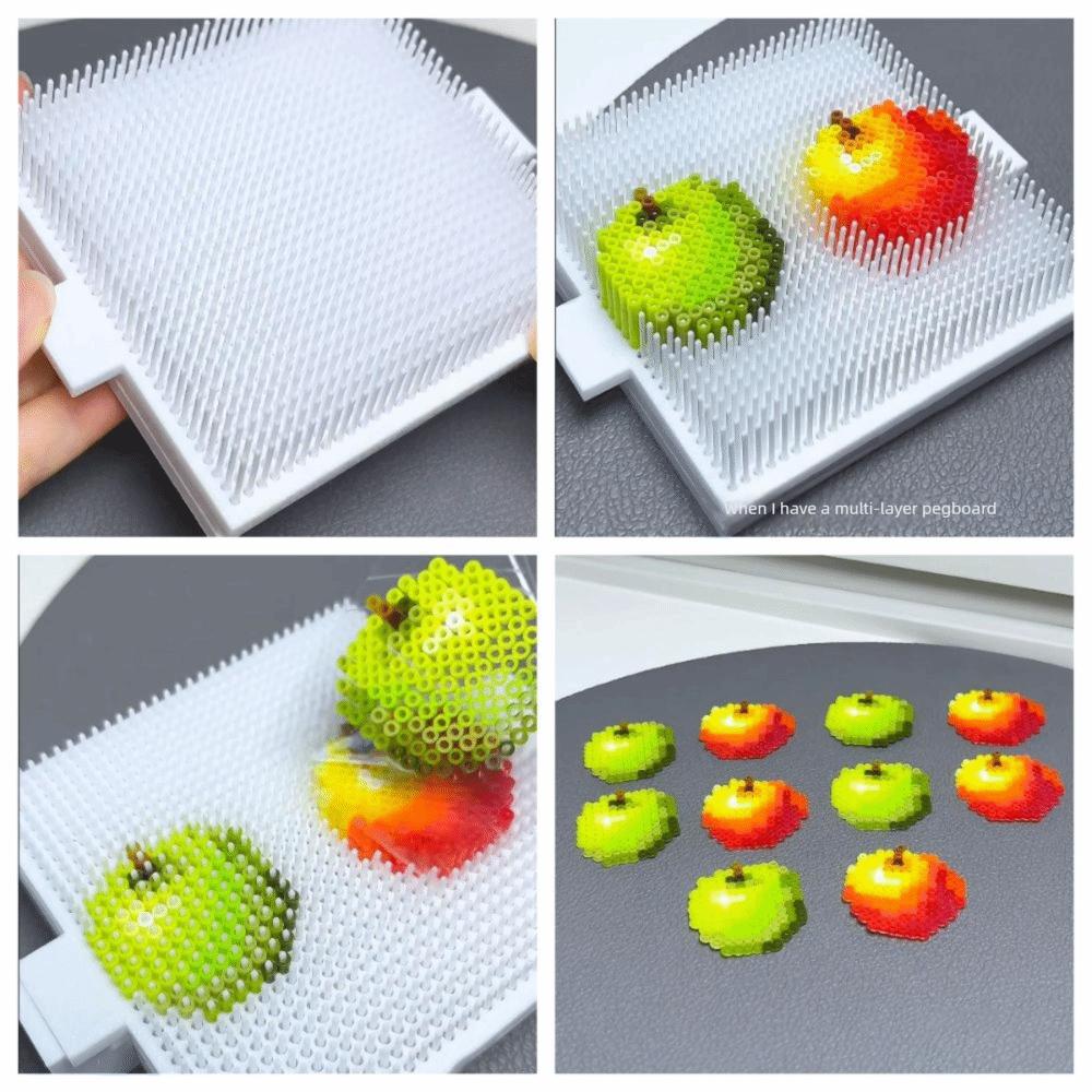 5-layer Multi-layer Beanboard DIY Craft Meltable Beads Boards Fuse Beads Pegboard  Craft Beads