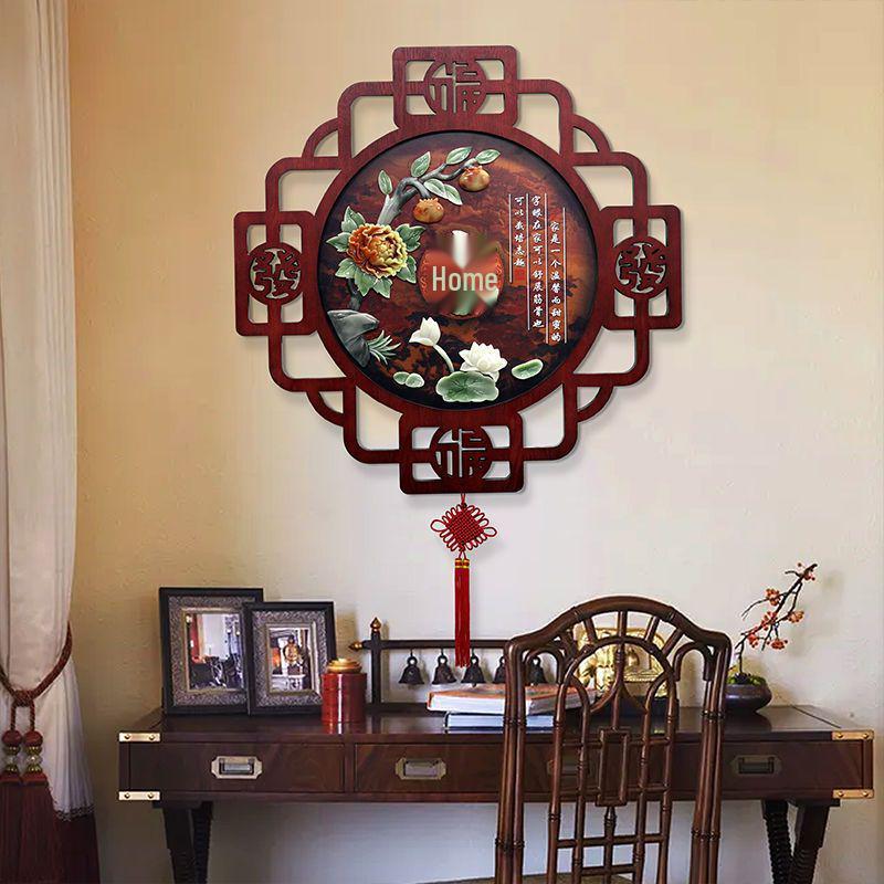 Chinese Style Decorative Wall Murals: Jade Carving Art for Living Room, Hallway & Restaurant