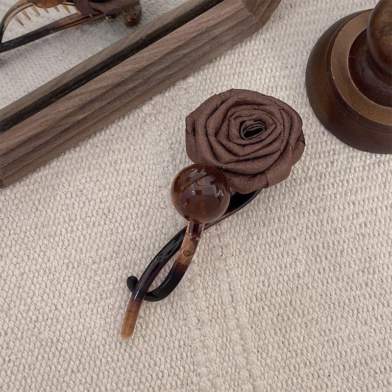 Vintage Dried Rose Hairpins For Women Ponytail Twist Hair Clips  Shark Clip Barrettes Hair Accessories
