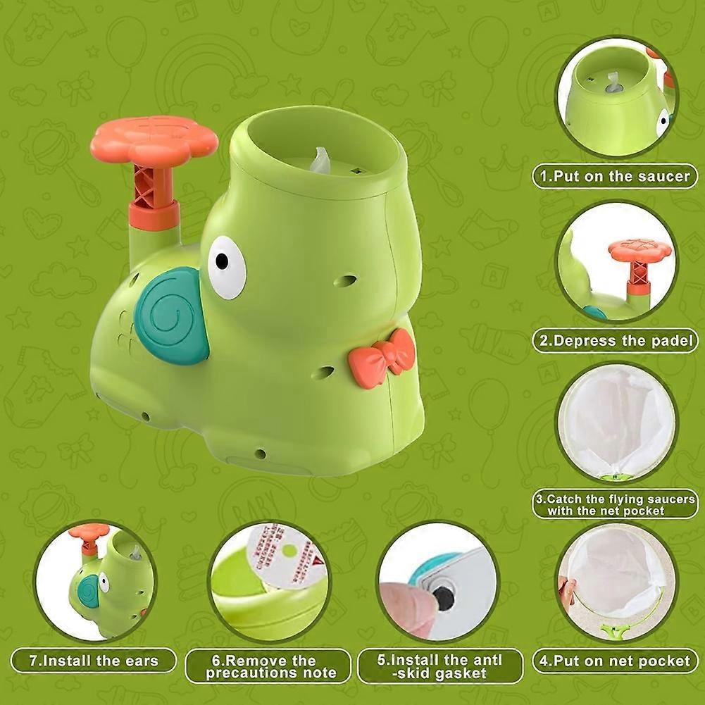 Stomp Flying Disc Launcher Toys,Outdoor Flying Disc Launcher Toy Games, Outside Yard Activities Toy