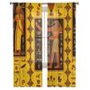 Egyptian Gods And Ancient Egyptian Hieroglyphs Chiffon Sheer Curtains for Living Room Bedroom Decor Window Voiles Tulle Curtain