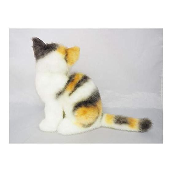 Sanei Graceful Cat (Made In Japan) Calico Sitting Plush, 23cm, Adorable Expression