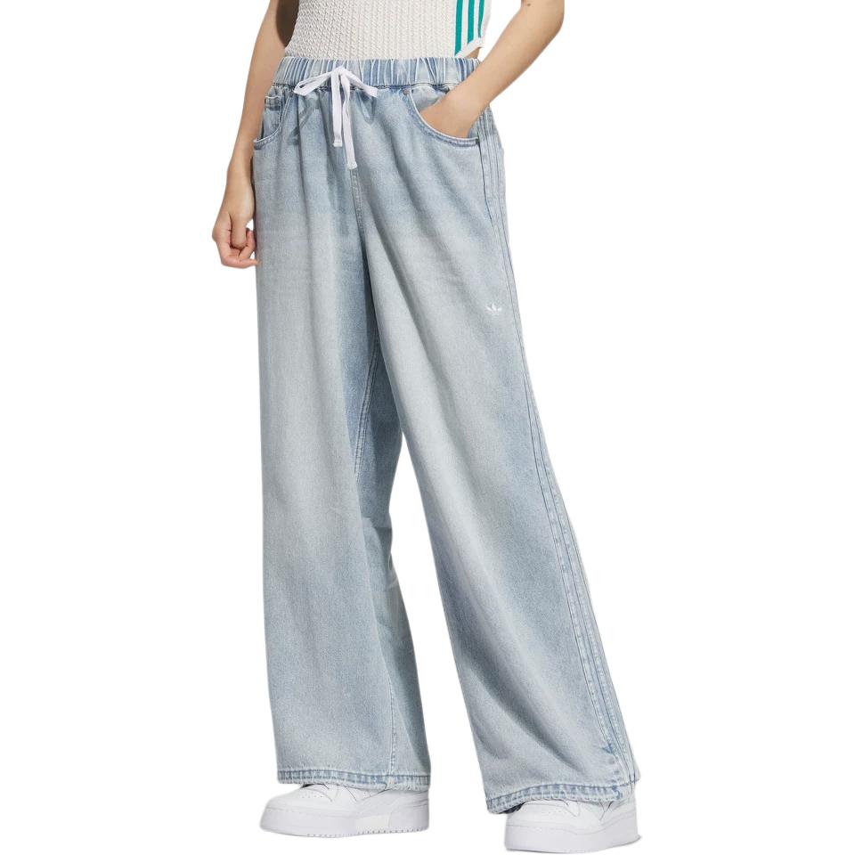 

Adidas Originals Classic Sports Series Повседневные на шнуровке Модные Простые Удобные Джинсы Женские Джинсы KC5837 L