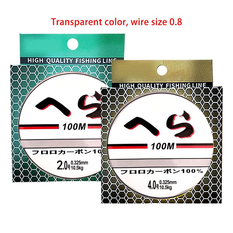 100 Meter Nylon Fishing Line Single Fiber Fluorocarbon Coating Fishing Line Sea Fishing Accessories