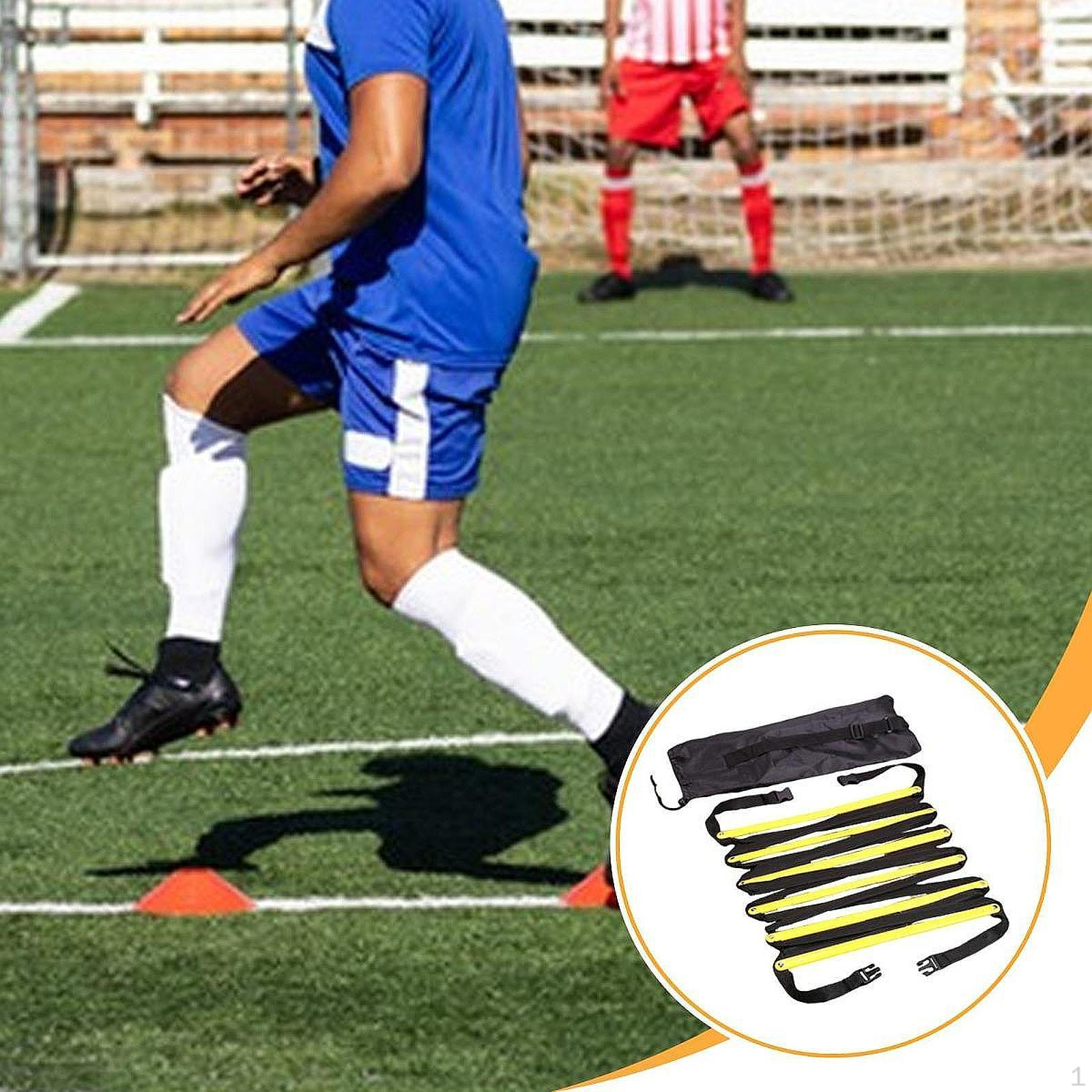 

Agility Ladder Training Equipment Compact Portability Speed with Carry Bag for 6 Rung