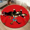 Pippi Longstocking Round Area Rug,Carpet Rug for Living Room Bedroom Sofa Playroom Decor,Non-slip Floor Mat