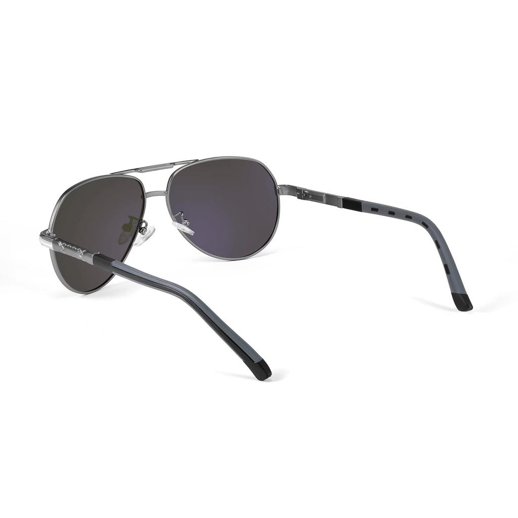 FEISEDY Polarized Large Teardrop Classic Metal UV400 for B1052 Men's Sunglasses, Pattern, Design, Frame, Protection, Driving,