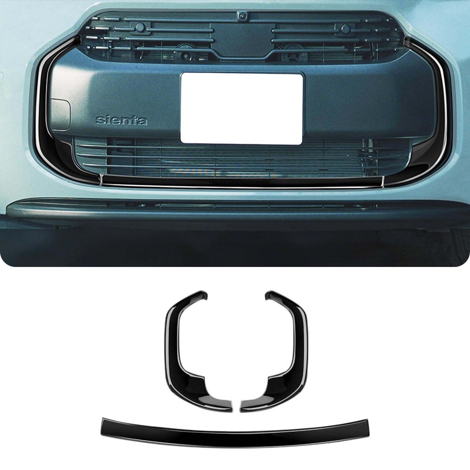 

TADOKAPATU Toyota New Sienta 10 Series Эксклюзивная накладка на решетку радиатора, отделка передней решетки радиатора, накладка на центральную решетку переднего бампера, отделка, автомобильные аксессуары, экстерьер