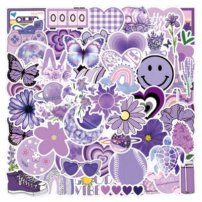 60/120 Purple Mixed Series Ins Style Purple Style Girl's Cute Suitcase Stickers
