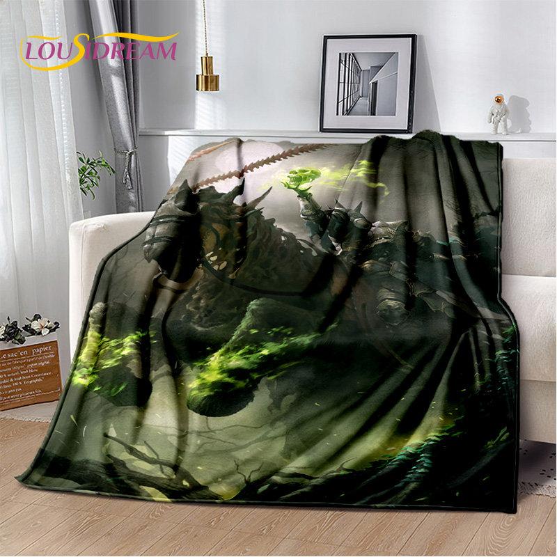 World of Warcraft, WOW, Game Gamer, weiche Plüschdecke, Flanelldecke, Überwurfdecke für Wohnzimmer, Schlafzimmer, Bett, Sofa, Picknick-Abdeckung