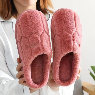 Women's Plush Cotton Slippers: Cozy Indoor Shoes for Autumn and Winter
