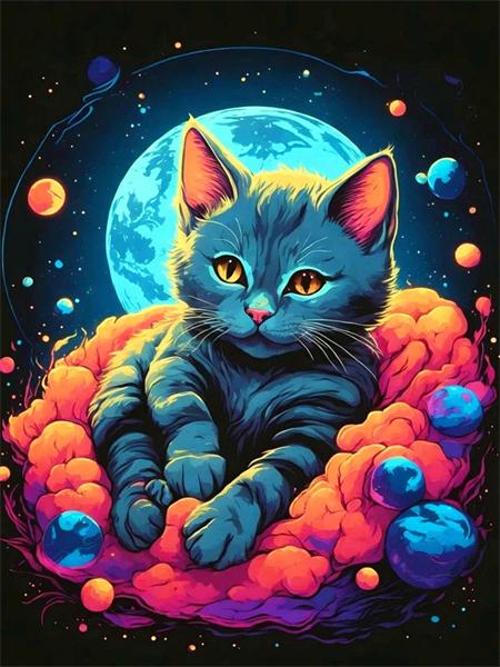 5D Diy Diamond Painting Dog Planet Full Square/Round Embroidery Mosaic Animals Starry Sky Home Decor