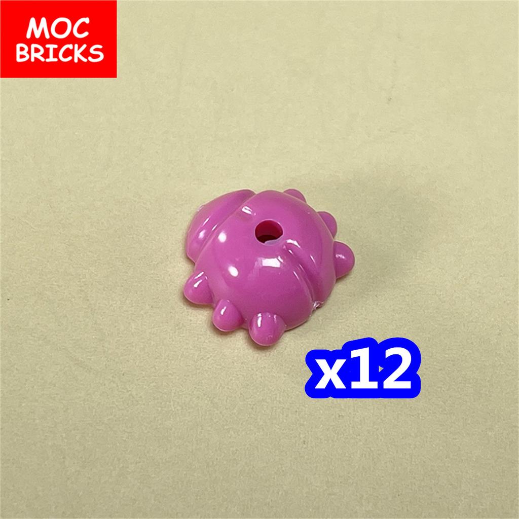 MOC Bricks Plant Petal Rose Flower Grass Tree Farm House Garden Accessories City View Country Building Blocks Children's Toys