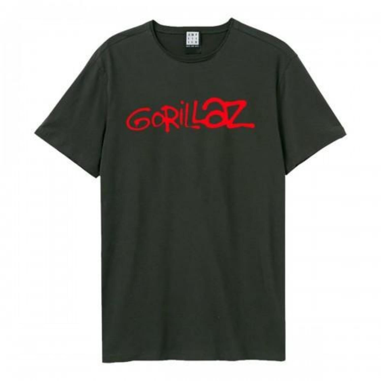 Amplified Unisex Adult Logo Gorillaz T-Shirt S