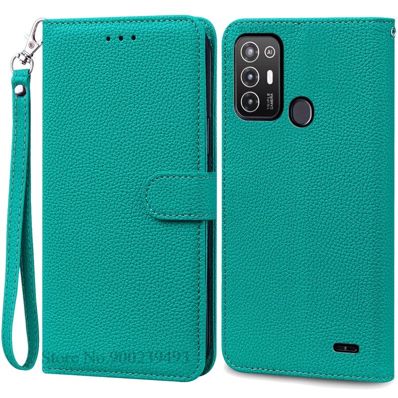 For ZTE Blade A52 Case PU Leather Flip Wallet Case For ZTE Blade A52 Case Silicone Back Cover Phone Coque Fundas