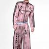 Top ampio da uomo e da donna, design vintage autunnale e invernale europeo e americano, con stampa di lettere, stile hip-hop, con spilla