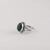 Natural Green Onyx Cab Gemstone 925 Sterling Silver Designer Women Ring Anniversary Gift For Wife RR-84-23