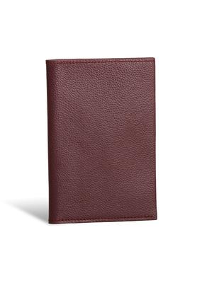 Passport Original Genuine Cowhide Fits Airline Tickets [LIB] Water-Repellent Case, Leather, Unisex, Multifunctional, (Burgundy)