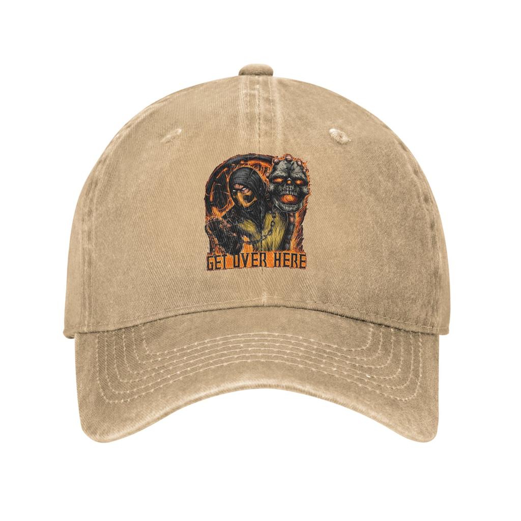 Master of Cold Brew Mortal Kombat Unisex Women Baseball Cap Distressed Denim Caps Hat Vintage Workouts Unstructured Soft Headwear