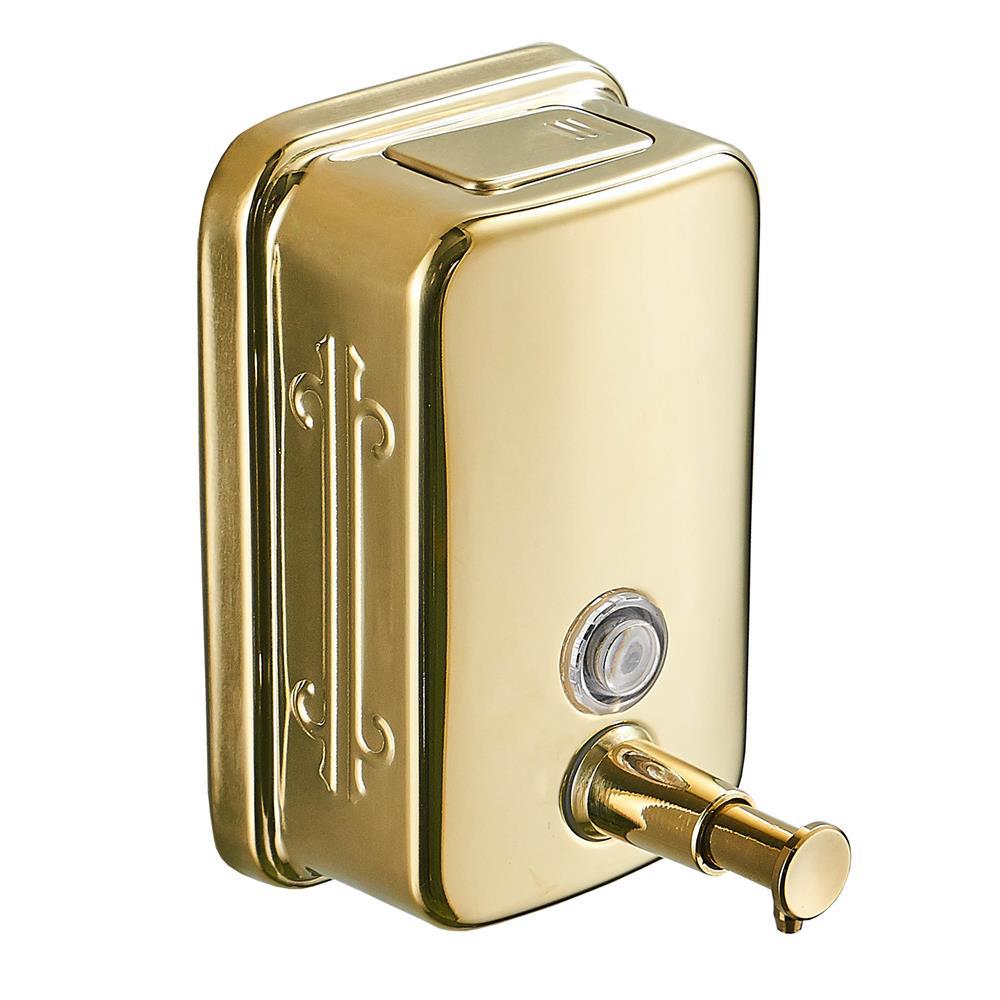 Gold Wall Mounted Soap Dispenser Bathroom Toilet Shampoo Soap Dispenser