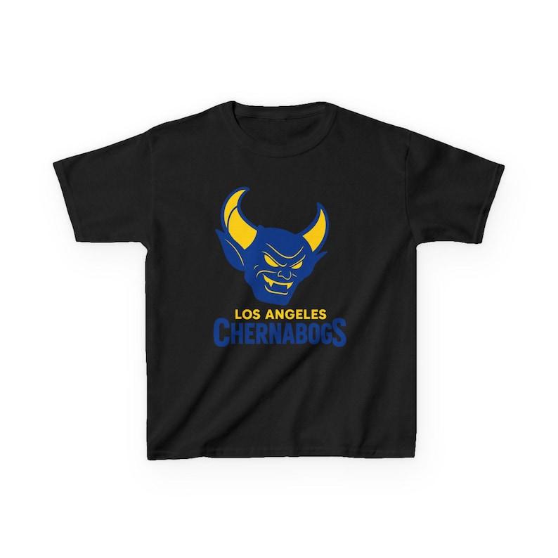 LOS ANGELES CHERNABOGS Kids Tee - Rams Pro Football Fantasia T-Shirt - Disney Parks Disney World Disneyland Trip Cotton Graphic Tee 100