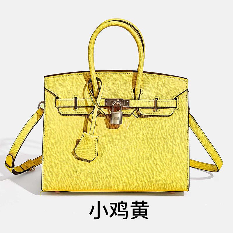Platinum Bag, Handbag, Large-capacity Commuting To Work, Real Cowhide Women's Bag