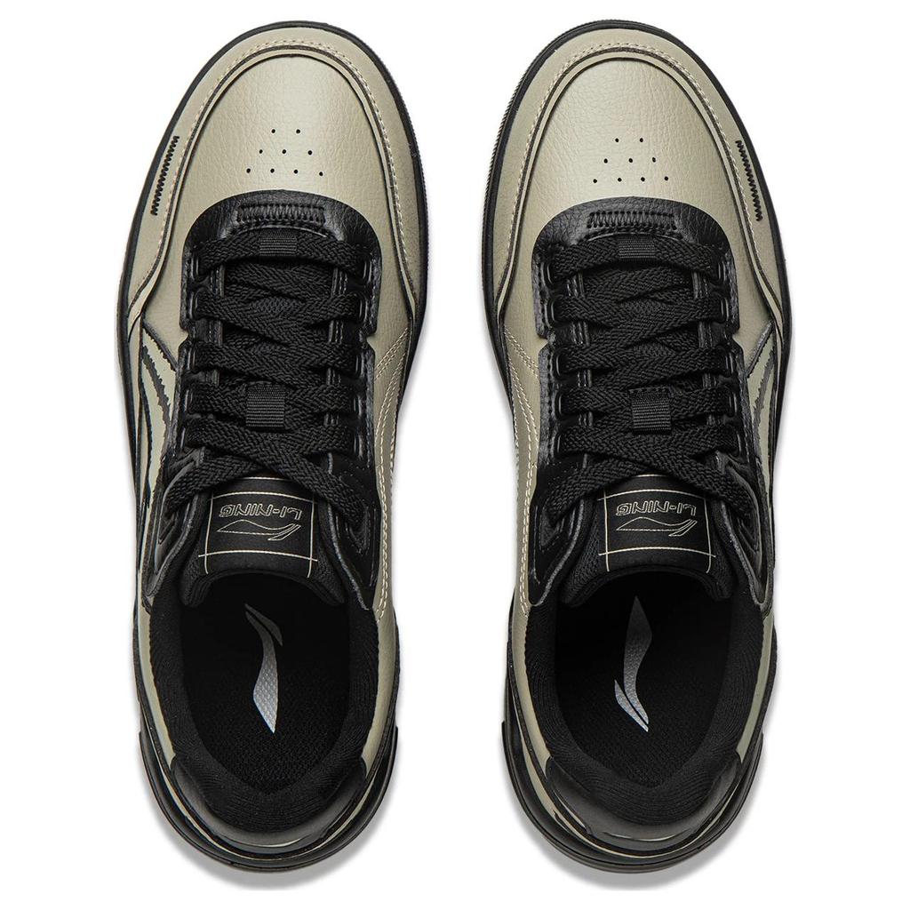 Li Ning Qing Yun Classic Versatile Comfortable Trendy Non-Slip Shock Absorbing Wear-Resistant Lightweight Breathable Low-Top Skate Shoes AGCU349-5