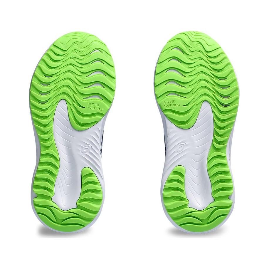 New Asics Pre Excite 10 Anti Slip Wear Resistant Low Top Kids' Running Shoes Blue Green Children Aged 3 7 Years Old 1014A297-403