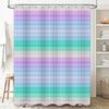 Modern Watercolor Bath Curtains Set Pastel Colors, Shower Decor For Bathroom, Easy Install Hook Rings Various Sizes Available