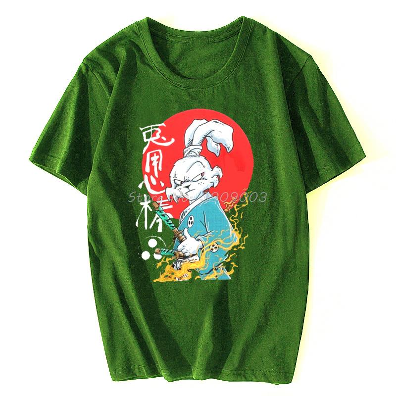 Usagi Yojimbo Rabbit Hip Hop Tshirt Streetwear Japan Samurai Akechi Mitsuhide Bushi T-Shirt Cotton Short Sleeve Tees