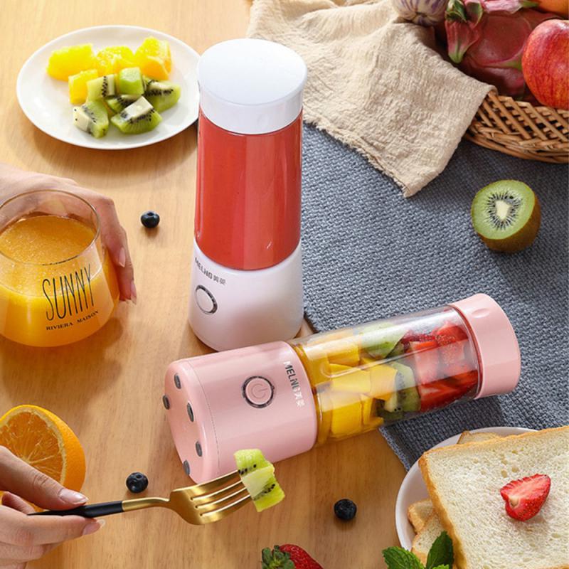 Household Juice Cup Plastic Usb Charging Fruit Smoothie Portable Electric Juicer Juice Cup 220×80mm Mini Lasting Life Household